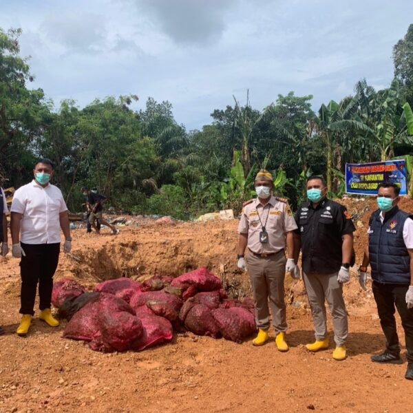 Bawang Merah Sebanyak 27 Ton Lebih Dimusnahkan Ditpolairud Polda Kepri