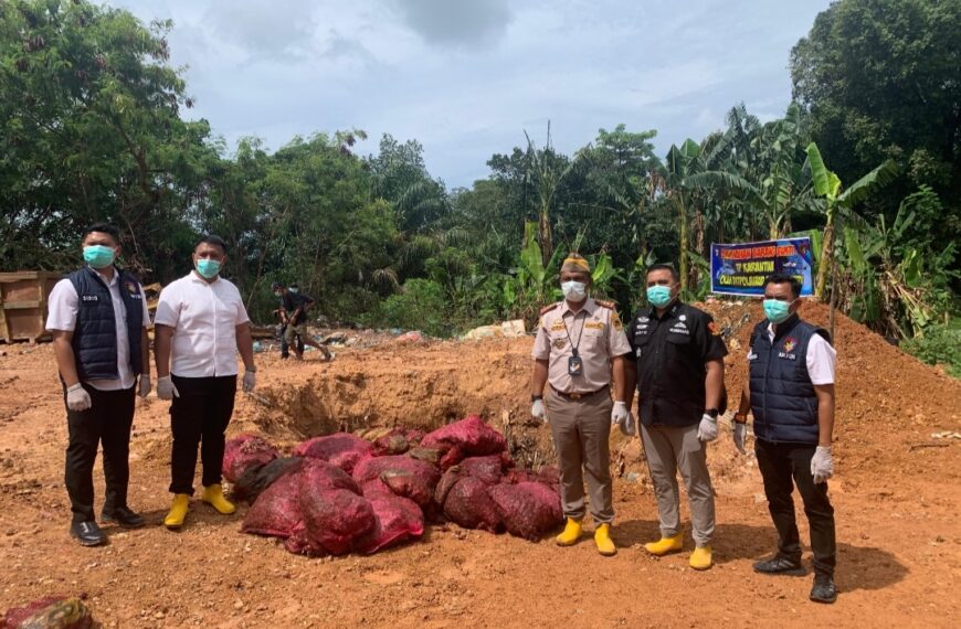 Bawang Merah Sebanyak 27 Ton Lebih Dimusnahkan Ditpolairud Polda Kepri