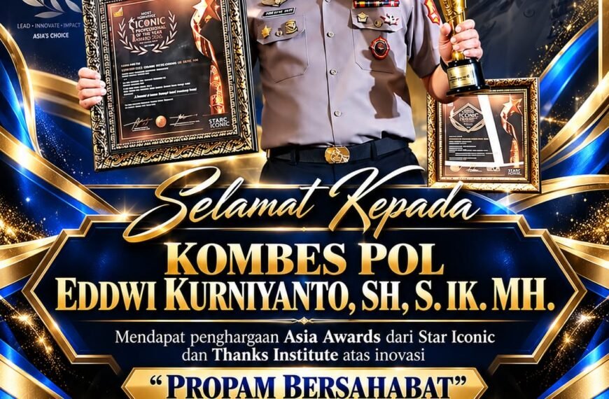 Kombes Pol Eddwi Kurniyanto Raih Star Iconic Awards 2026, Integritas dan Inovasi Jadi Kunci
