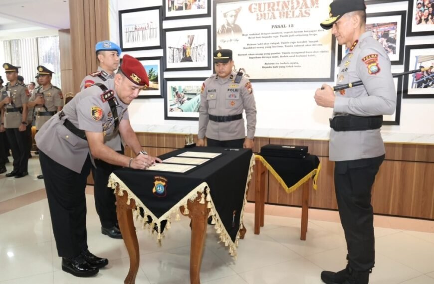 AKBP Robby Topan Manusiwa Resmi Jabat Dirreskrimsus Polda Kepri
